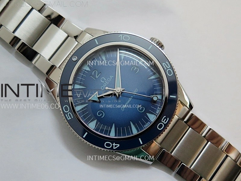 Seamaster 300 Master Spectre 234.30.41.21.03.002 SS VSF Best Edition Blue Dial on Bracelet A8912